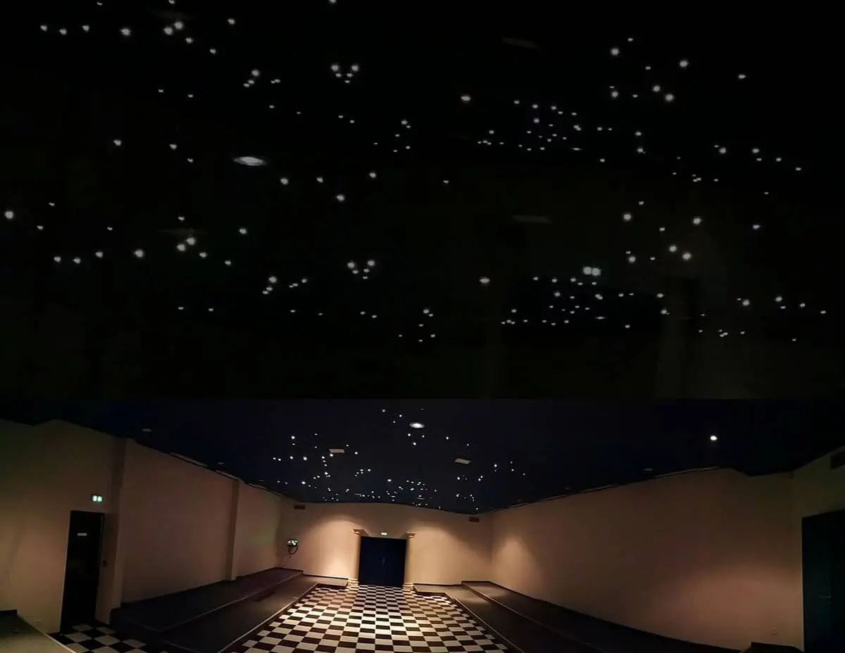 Création d'un plafond en LED par Amperiance