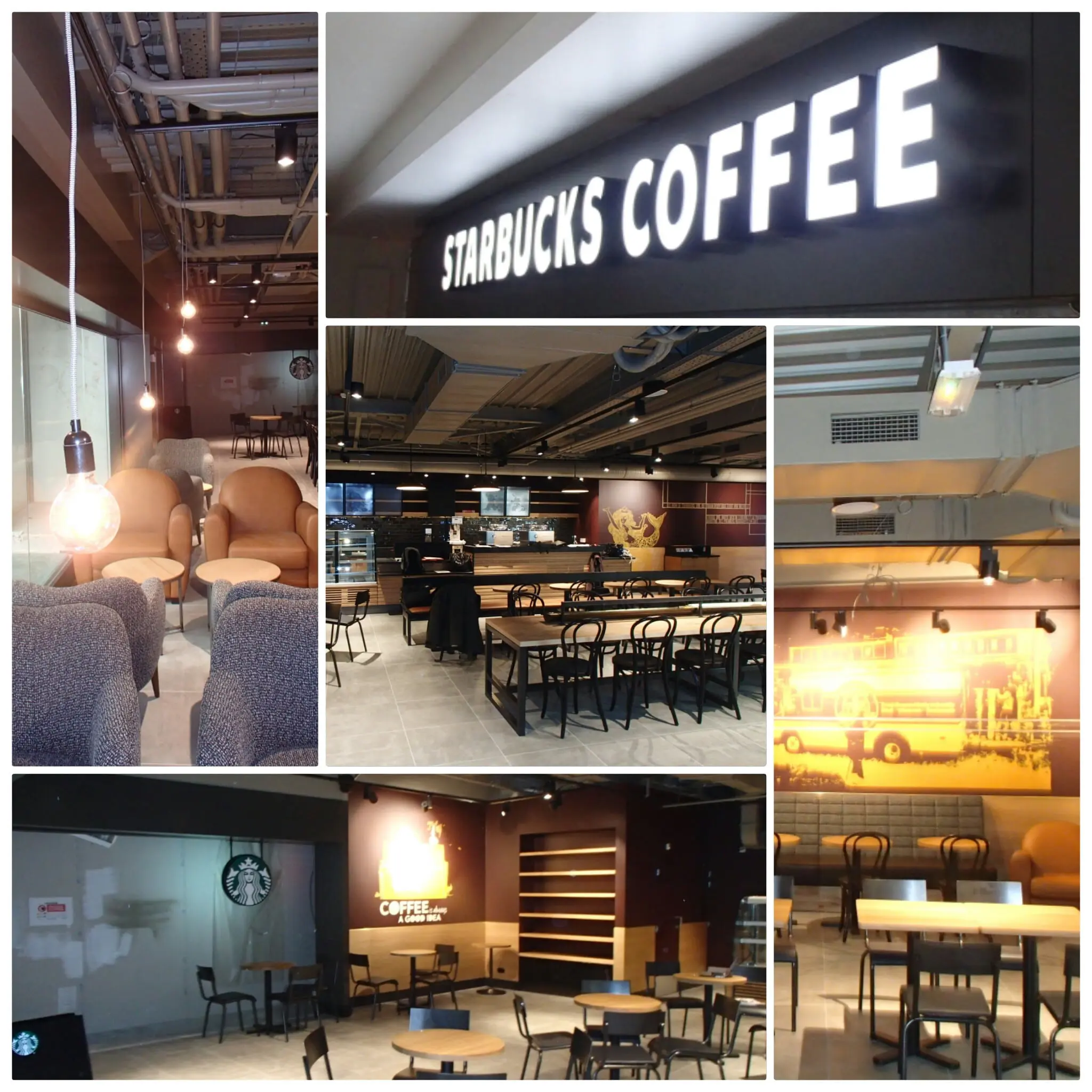 Starbucks éclairage par Amperiance