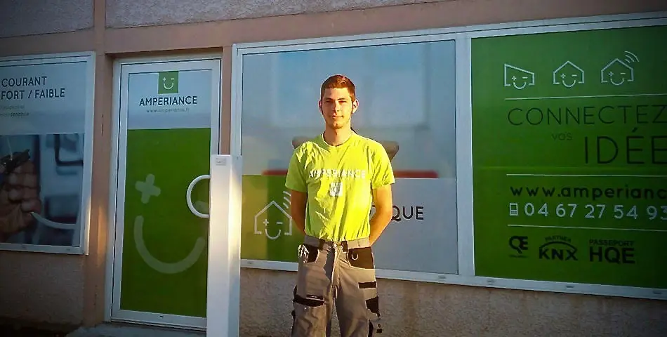 Devenu électricien chez Amperiance, découvrez Mathieu