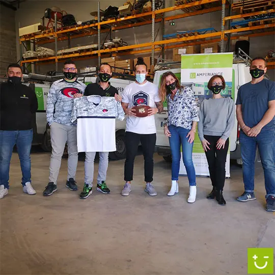 Amperiance électricité sponsor des Hurricanes Montpellier