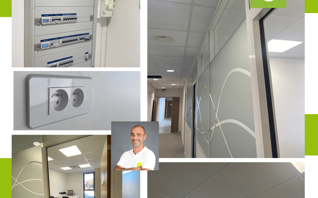 Chantier SMABTP à Montpellier : installation électrique de 385 m² de bureaux