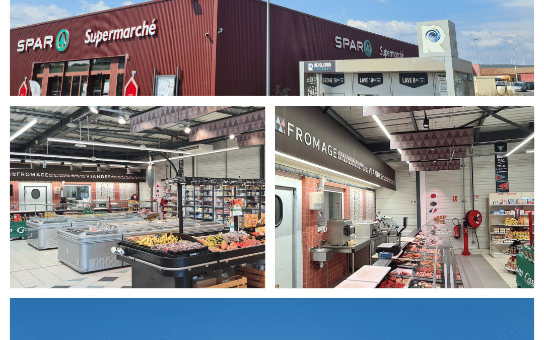 Rénovation de l’éclairage LED du magasin SPAR de Villeveyrac