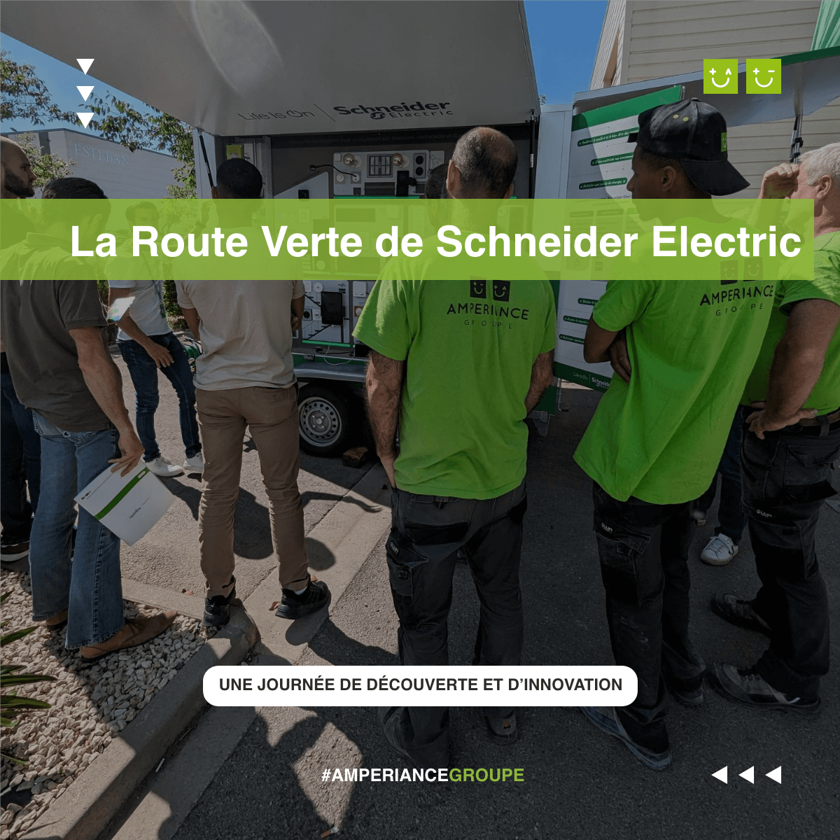 découverte des produits schneider electric par l'équipe Amperiance