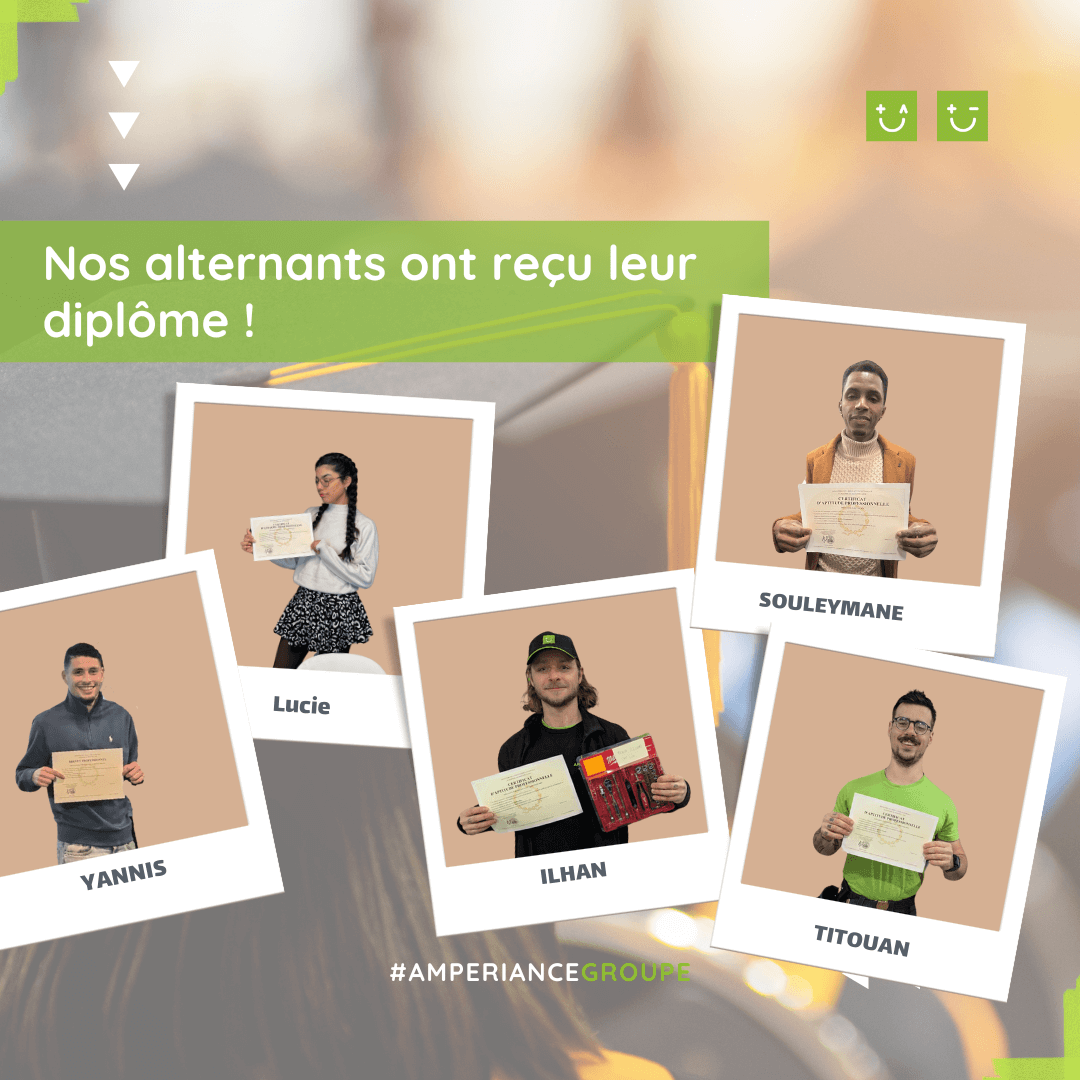 remise des diplomes aux alternants amperiance