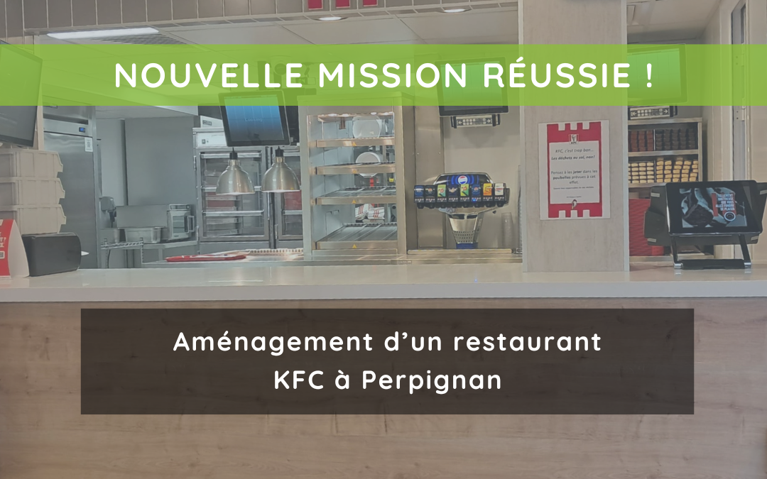 Amperiance illumine un nouveau restaurant KFC à Perpignan