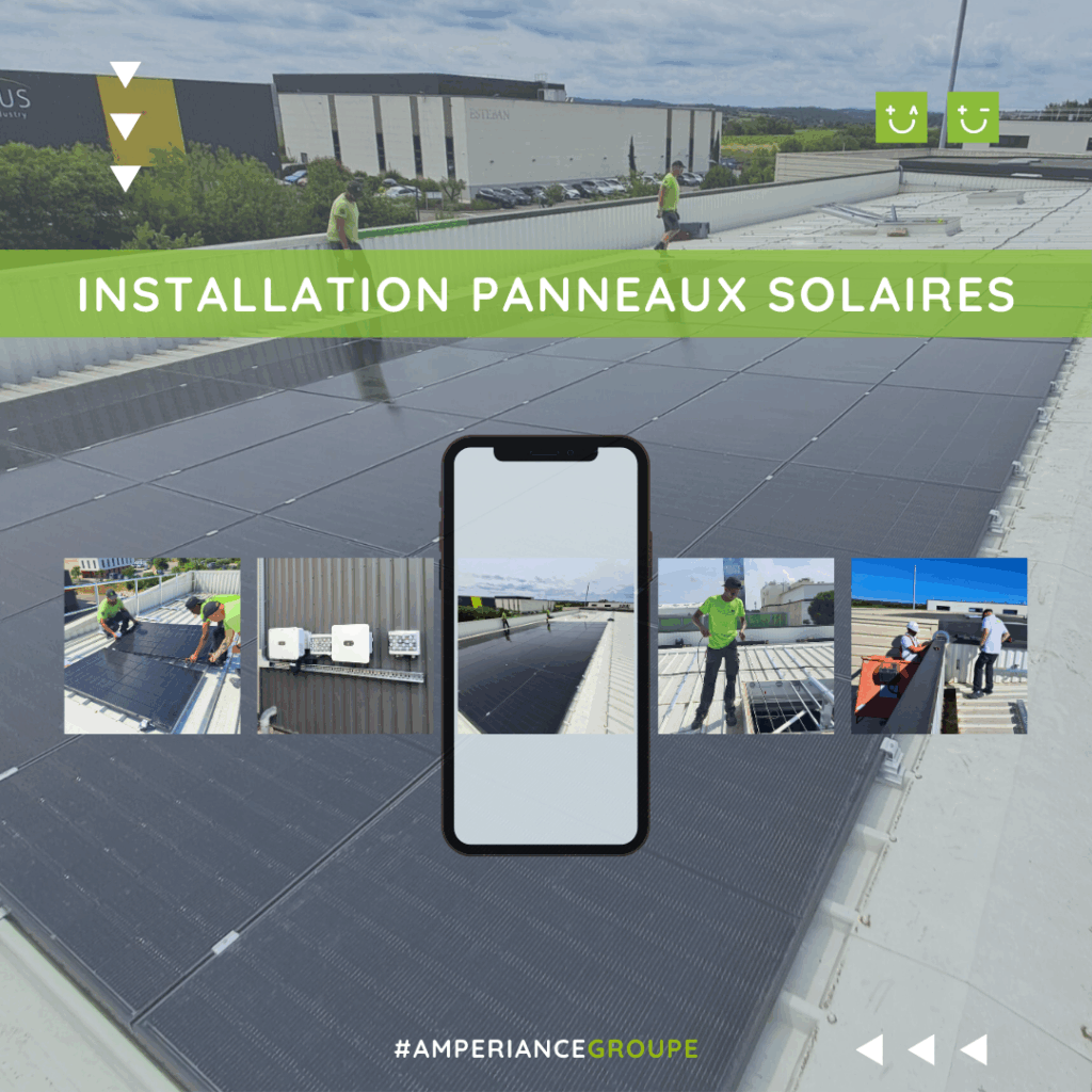 Première installation photovoltaïque réussie pour Amperiance