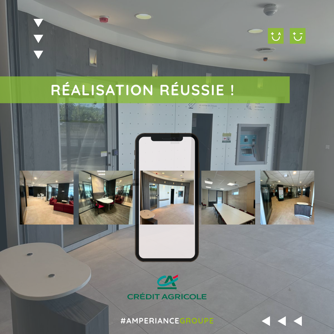 agence-credit-agricole-sigean-projet-amperiance Amperiance a réalisé l’installation électrique complète de la nouvelle agence Crédit Agricole à Sigean