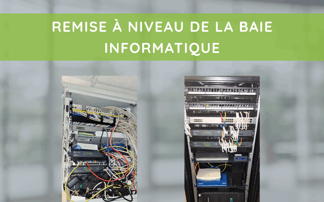 Modernisation et remise à niveau d’une baie informatique chez RACINES SA