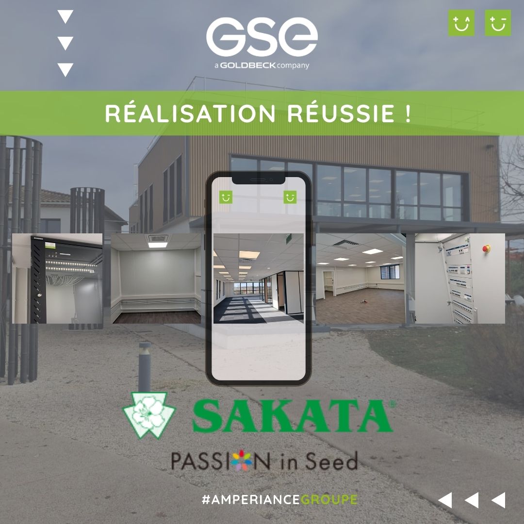 Extension de bureaux et laboratoires SAKATA : CFO CFA par Amperiance