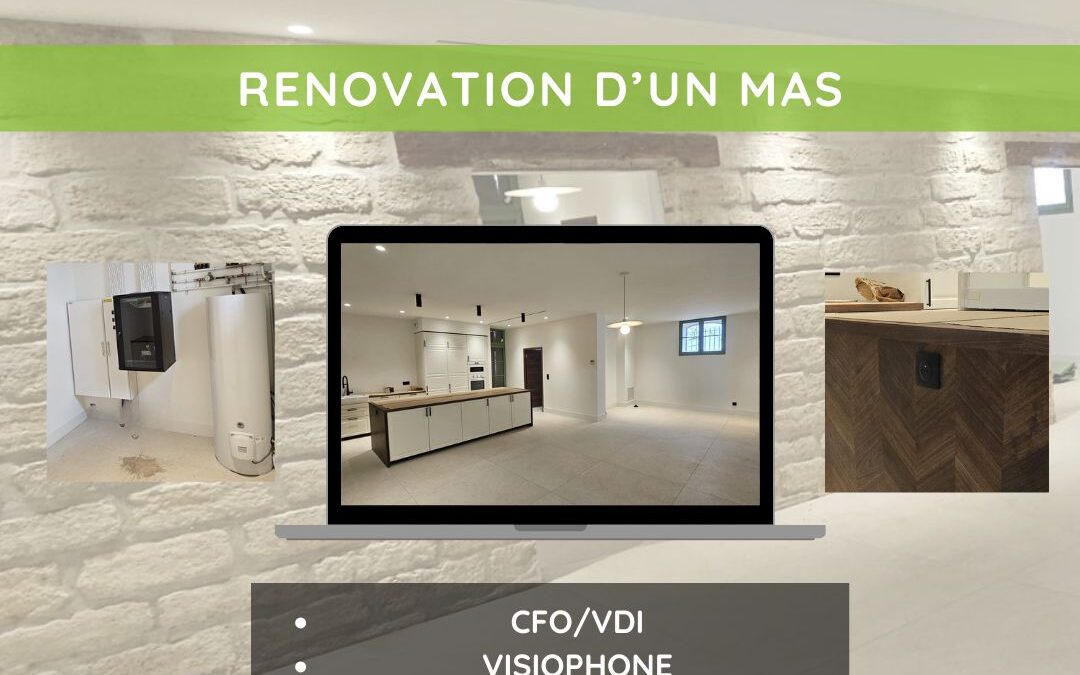 Rénovation complète d’un mas de standing dans l’Hérault