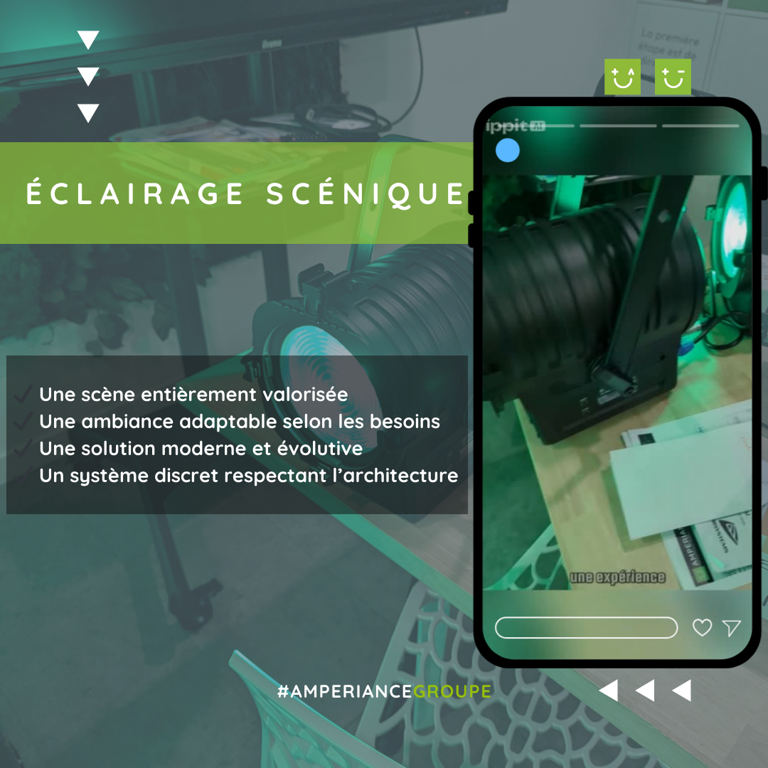 L'entreprise d'électricité Amperiance à Montpellier a réalisé l'éclairage scénique de la chapelle de la FFB 34