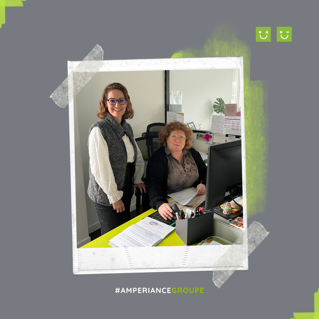 Nathalie Koegler et Nelly tourière chez Amperiance : engagement et esprit d’équipe dans une entreprise d'électricité